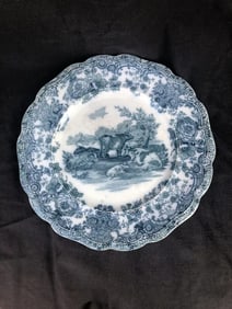 Ridgways Flow Blue Cow Plate