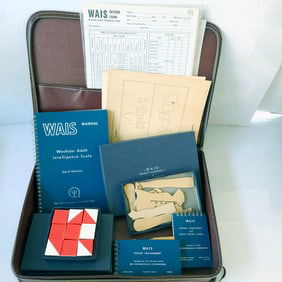 Vintage Wechsler Adult Intelligence Scale (WAIS) Test Kit in Original Case