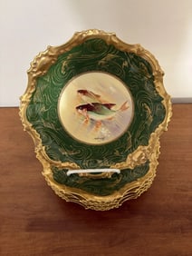 7 Limoges Fish Plates