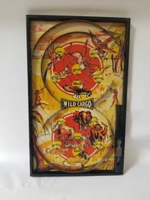 Mechanical gameboard, "Wild Cargo".