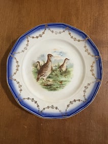 Flow Blue Game Bird Plate