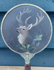 antique Vanity mirror deer head adirondacks Germany