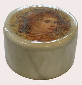 Edna Hibel Marble Trinket Box