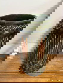 Antique Majolica Umbrella Stand