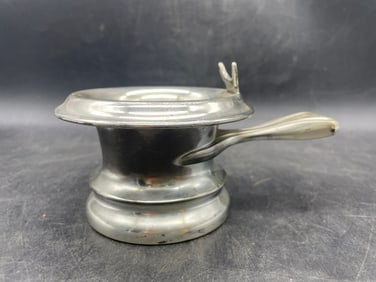 Antique Victorian Derby Silver Co. Plated Shaving Mug w/ Soap Cup