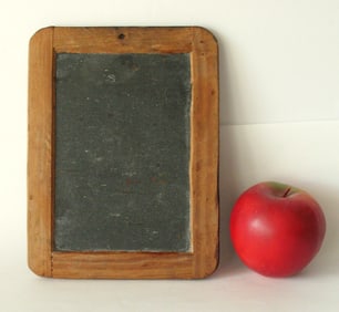 Small size antique Child's country schoolhouse slate