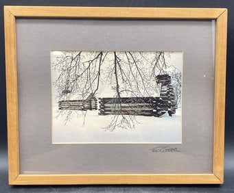 TED COOPER PHOTO, SIGNED BY ARTIST, FRAMED AND MATTED