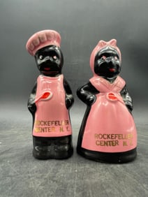 Black Americana Salt and Pepper Shakers Mammy Chef