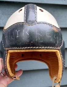 Antique McGregor Leather Football Helmet 1920 Near Mint