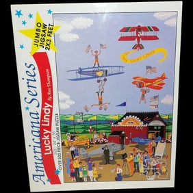 1992 Americana Series Lucky Lindy Jumbo Jigsaw 2’ x 3’ #823