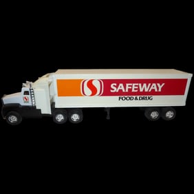 Safeway Die Cast Semi-Truck and Plastic Trailer