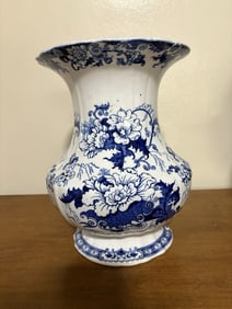 Cauldon Flow Blue Vase