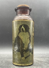1970s TCW Wheaton Amber Our Trust Vegetine Blood Purifier Saint Bernard Bottle