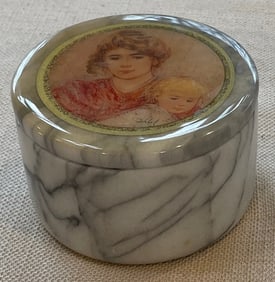 Edna Hibel Marble Trinket Box