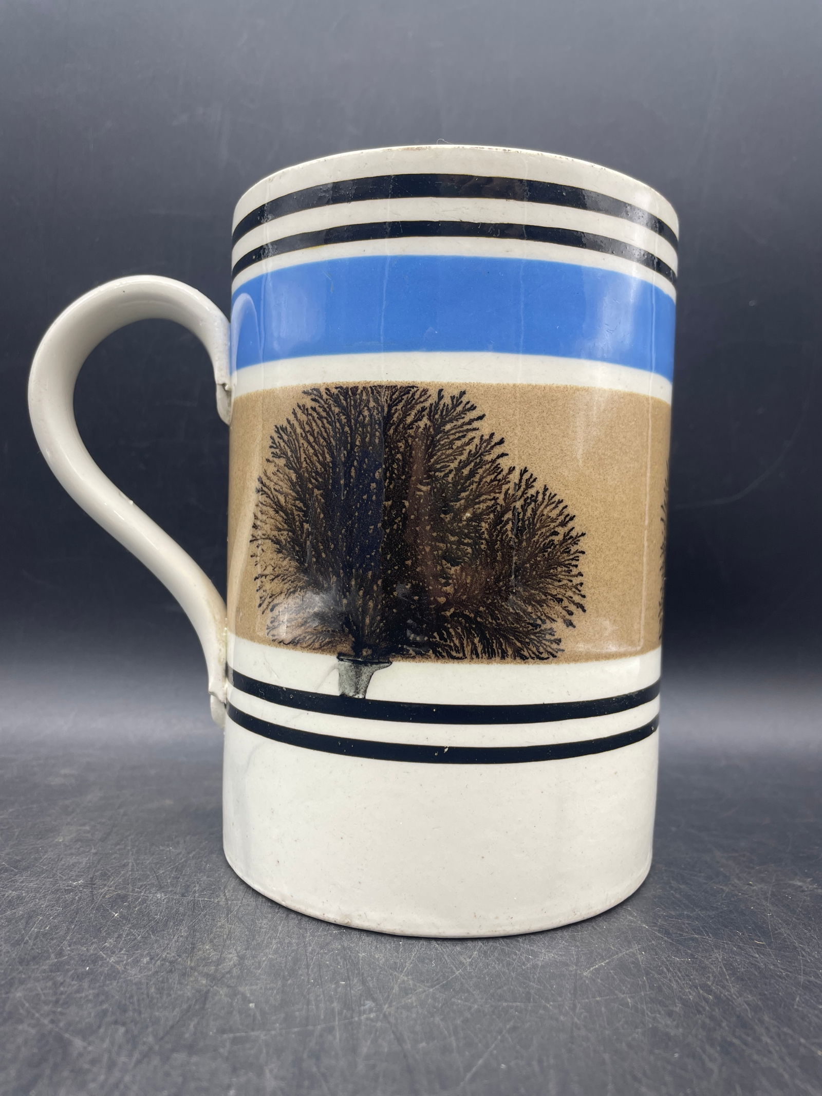 MOCHAWARE BANDED SEAWEED TANKARD LARGE QT SIZE MUG (1 of 8)