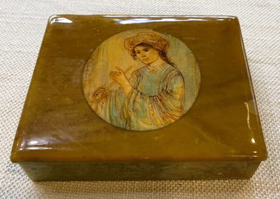 Edna Hibel Marble Trinket Box