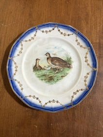 Flow Blue Game Bird Plate