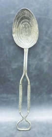 ANTIQUE HECKER CEREAL CO. METAL COMBO SPOON MEASURE & BOTTLE OPENER TOOL