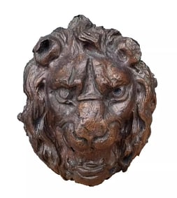 Antique Cast bronze brass Lion 1930