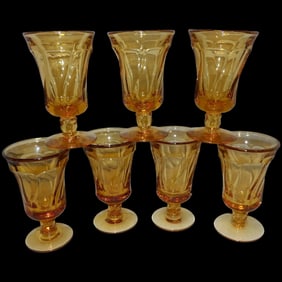Fostoria Jamestown Amber Juice Glasses