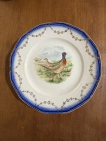 Flow Blue Game Bird Plate