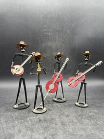 Black Americana Wire Figures Jazz Band 4 piece