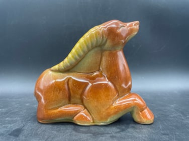 SHAWNEE POTTERY PLANTER VASE GAZELLE ANTELOPE USA 613