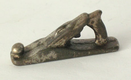Antique cast iron miniature wood plane paper weight.