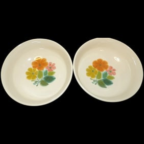 Floral 7 ¾” Vegetable Bowls by Franciscan Discontinued. Actual: 1971 – 1977