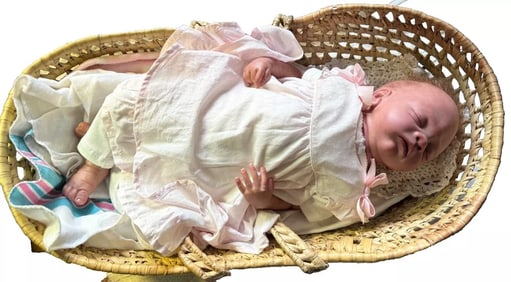 Reborn baby doll marked "Joanna Gomes 2010 " approximately 20"
