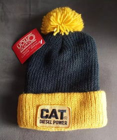 Diesel Power CAT vintage snow hat mint original label American knits Orlon