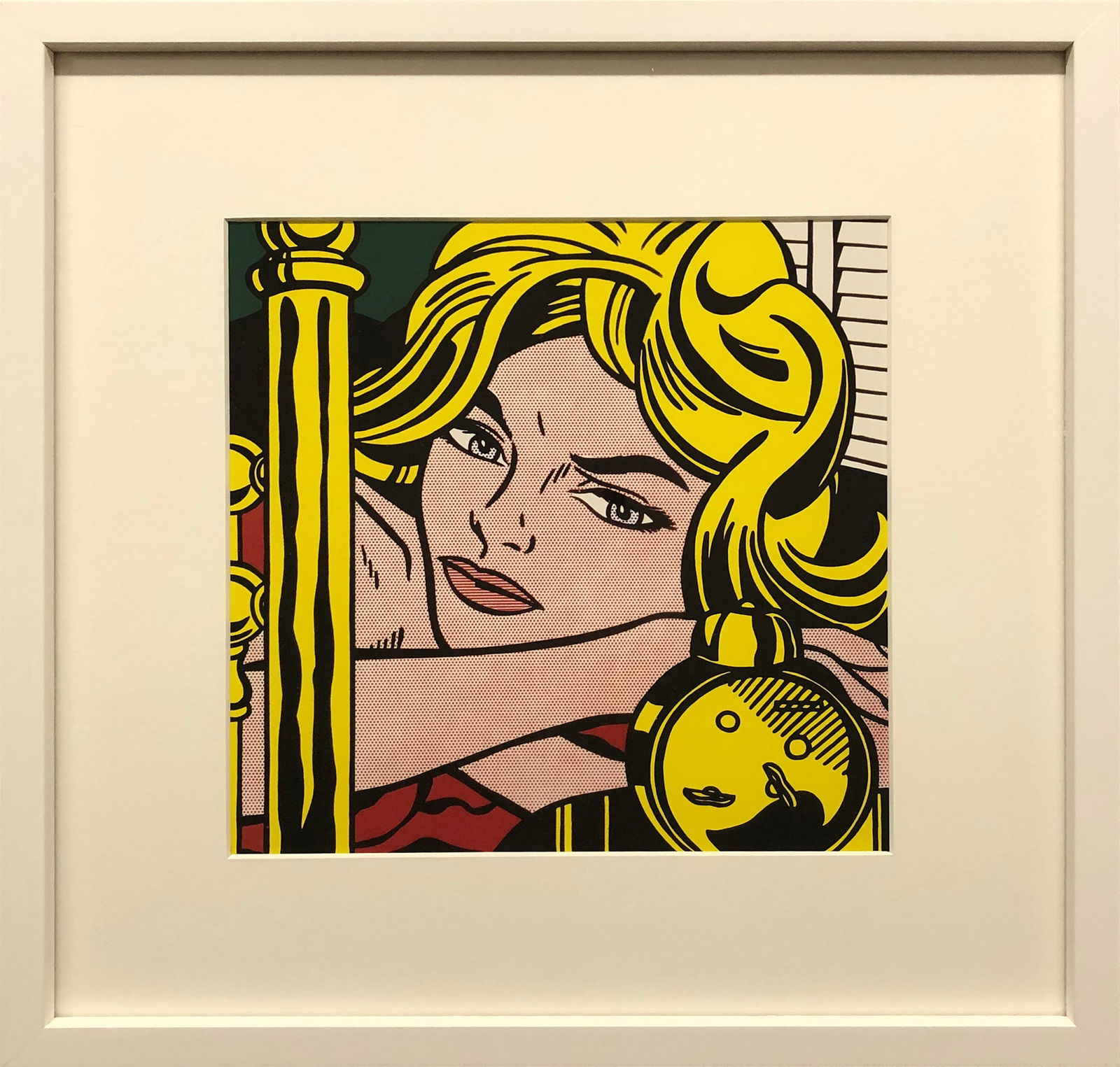 Roy Lichtenstein - Blonde Waiting - 1988 Offset Lithograph 14" x 14" (1 of 4)