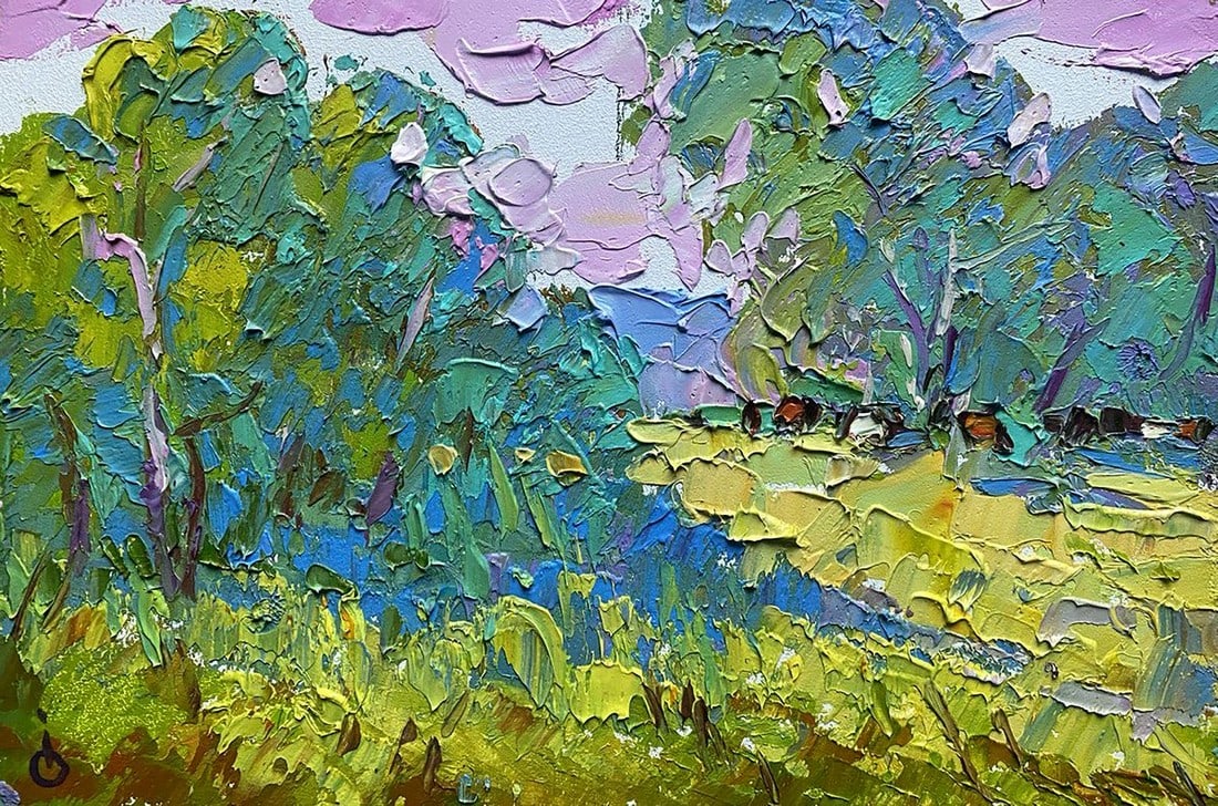 Oil painting Spring herbs Alex Kalenyuk (1 of 4)