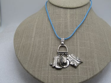 Vintage Southwestern/Cowboy Necklace, 18"-20", 1970's-1980's