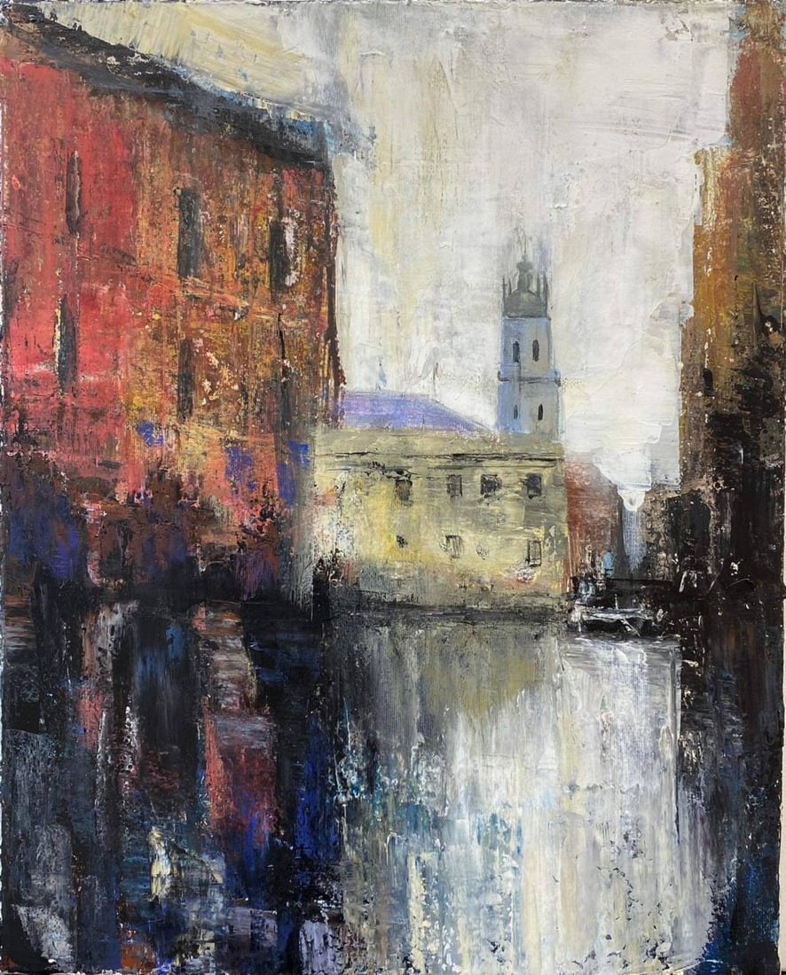 Acrylic painting Rainy day in Lviv Igor Kutsenko: 11Kut Painter: Igor Kutsenko Sіze: 50x40 cm/19,68x15,75 inches Components: Acrylic, canvas Original painting from our collection ERA: 2023 Short information: Reserve: $300.00 Shipping:</