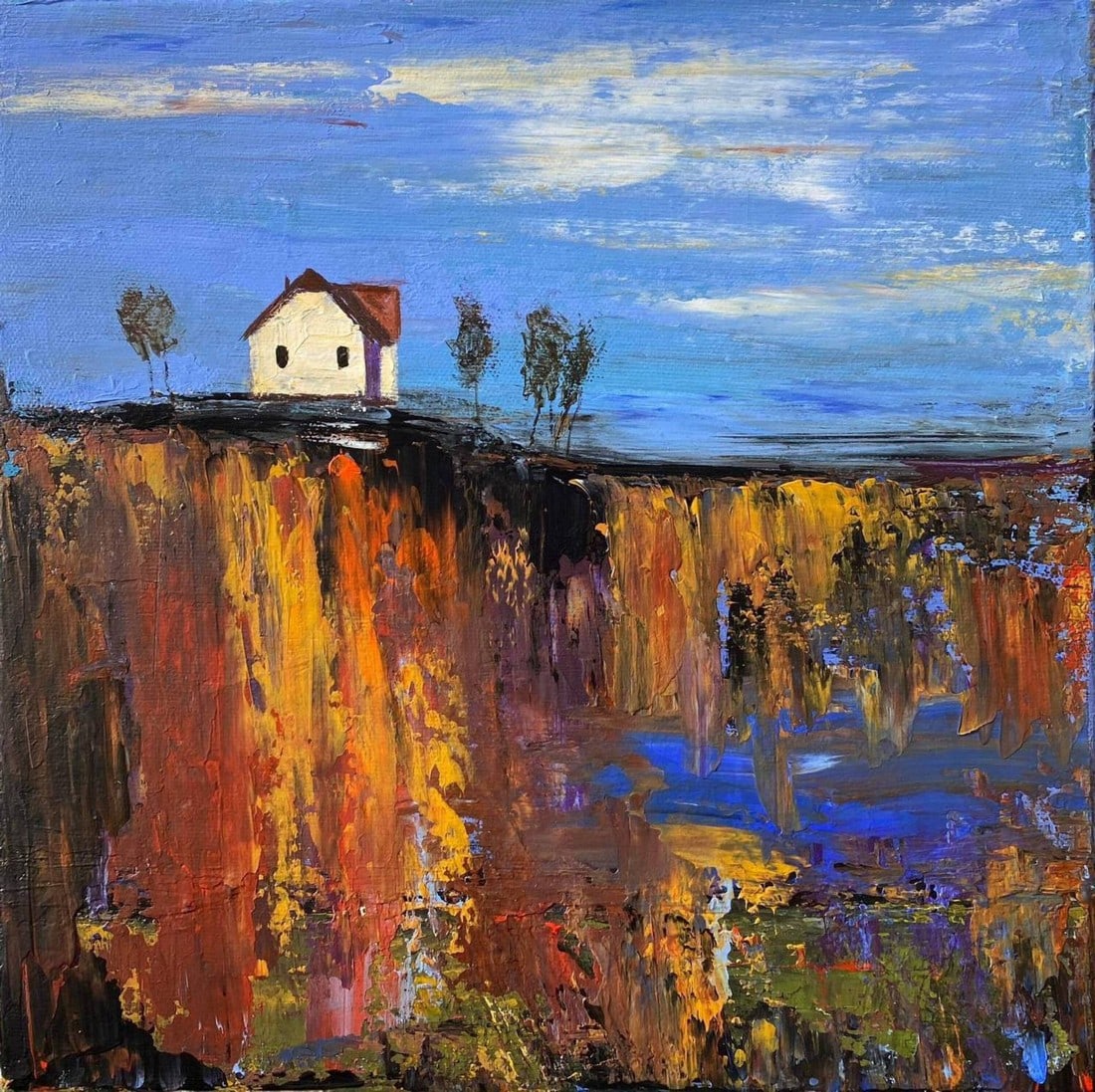Acrylic painting On the edge of the village Igor Kutsenko: 17Kut Painter: Igor Kutsenko Sіze: 30x30 cm/11,81x11,81 inches Components: Acrylic, canvas Original painting from our collection ERA: 2023 Short information: Reserve: $140.00 Shipping:</