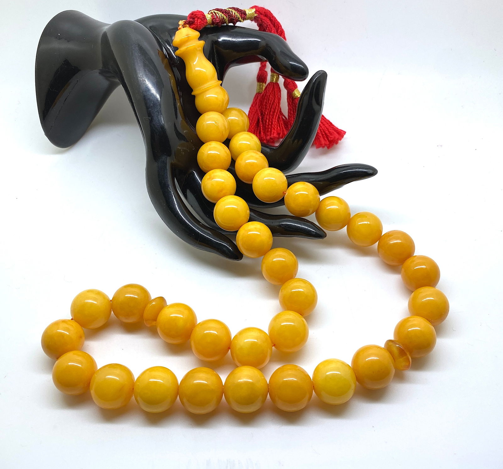 Unique and Remarkable Amber Tesbih made from Round Amber beads (1 of 5)