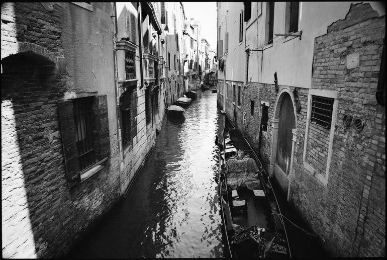 Edition 2/10 - Canal Side Street, Venice, Italy - Silver Gelatin: Title: Edition 2/10 - Canal Side Street, Venice, Italy - Silver Gelatin Photograph Artist: Paul Cooklin Origin: United Kingdom Medium: Photography, Gelatin on Paper Dimensions: 20 W x 16 H x 0.1 D in 
