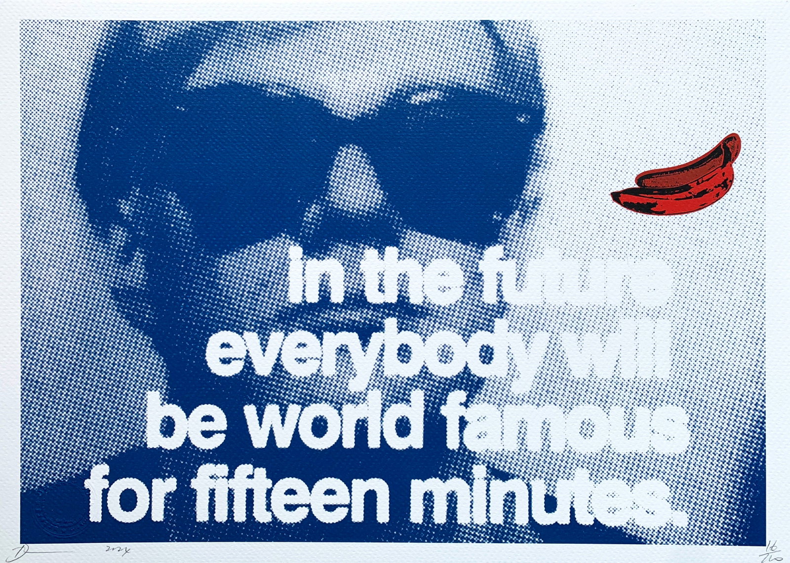 Death NYC Andy Warhol: Title: Death NYC Andy Warhol Date/Period: 21st Century Materials: Giclee on Fine art 300 gsm paper Size: 17 3/4 x 12 1/2 inches Artist: Death NYC, limited edition giclee on paper, out of eddition of 1