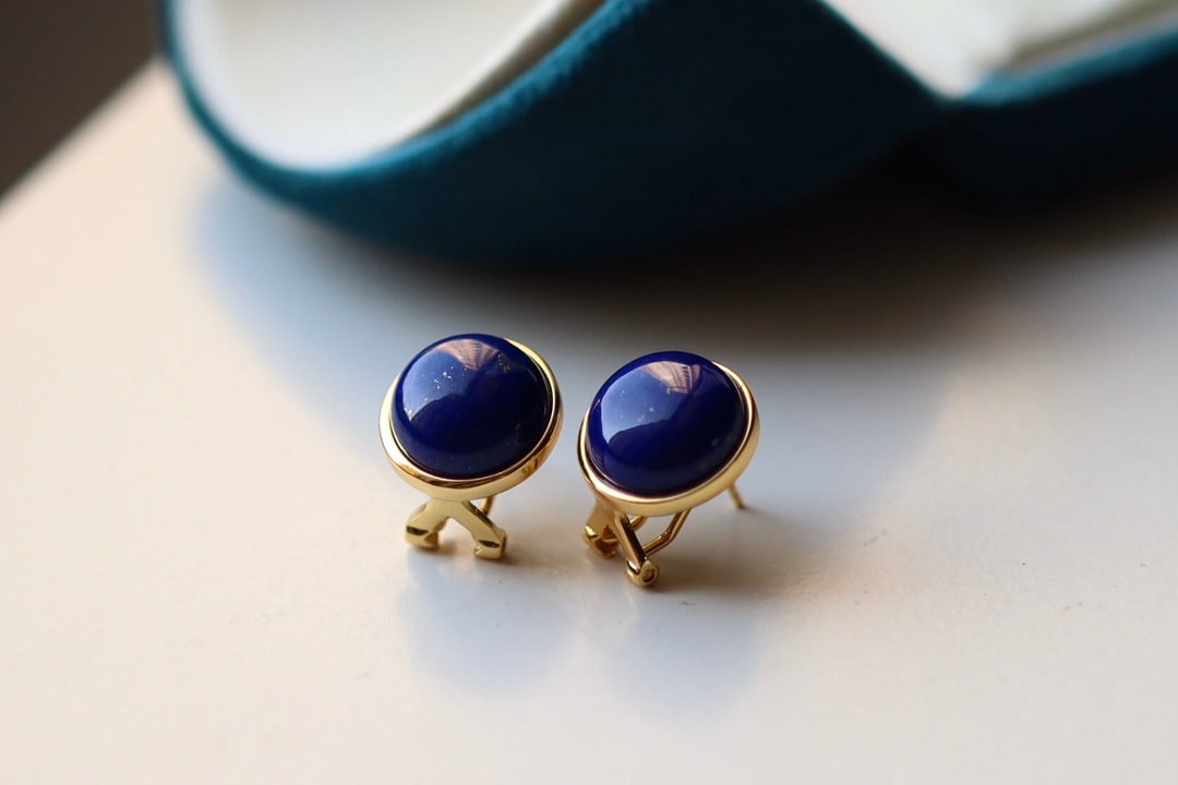 Natural Lapis Lazuli Earrings (1 of 8)