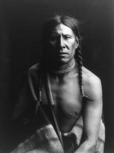 1904, HEAVY SHIELD, BY EDWARD S. CURTIS: Title: 1904, HEAVY SHIELD, BY EDWARD S. CURTIS Artist/Source: EDWARD S. CURTIS Original Date: See title Dimensions: 8X10 Description: || UNITED STATES SHIPPING ONLY! || This lot is a Dye Based Photoli