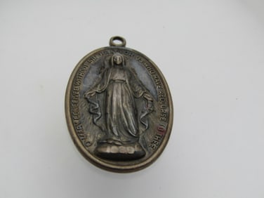 Vintage Sterling Blessed Mother - Mary Conceived Without Sin..1950's-1960's