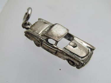 Vintage Sterling Car Charm/Pendant, Thunderbird?, 1950's