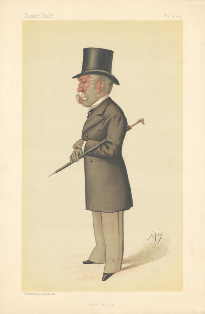 VANITY FAIR SPY CARTOON Charles Lennox Wyke 'the Baron' Diplomat 1884 print (1 of 1)