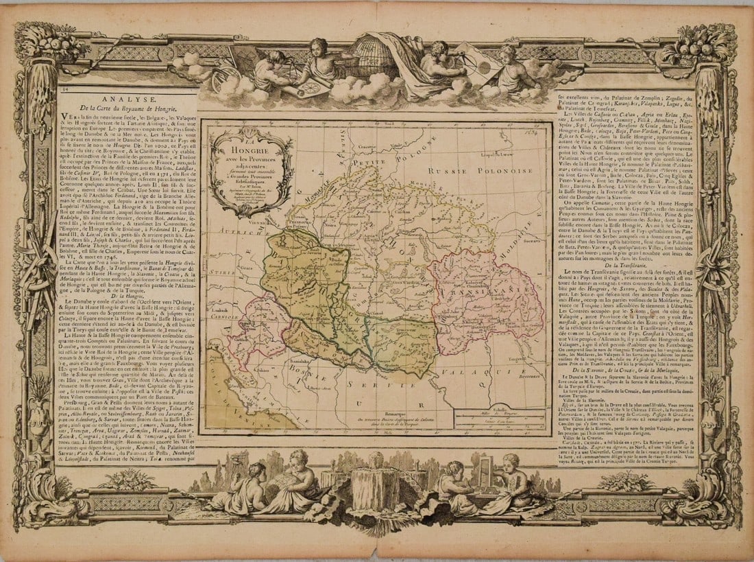 1786 Desnos Map of Hungary -- La Hongrie avec ses Provinces Adjacentes: Title: 1786 Desnos Map of Hungary -- La Hongrie avec ses Provinces Adjacentes Cartographer: Brion de la Tour Year / Place: 1766 or 1786 Map Dimension (in.): 14.5x20.8 in. (including text) This is a ve
