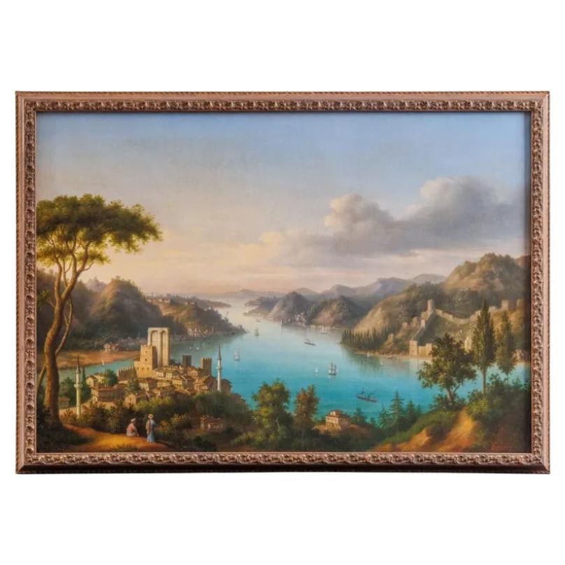 Louis Chalon (French, 1866–1940) an Orientalist Landscape of the Golden Horn C. (1 of 20)