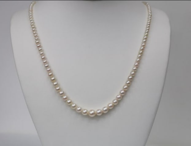 2-7mm Japanese Akoya Cultred Pearl Necklace with 14k Clasp (1 of 1)