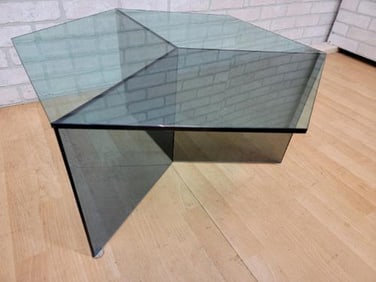 Modern Danish Hexagon Glass Coffee Table by Ida Linea Hildebrand for Friends & Founders