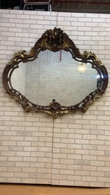 Vintage Rococo Revival Style Wall Mirror
