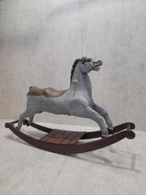 Antique French Double Seater Carousel Rocker Horse